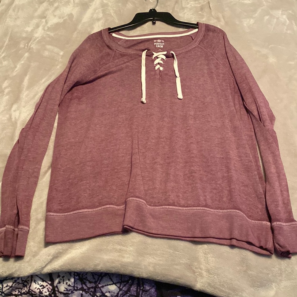 purple sweater